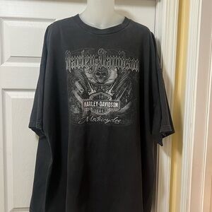 Harley-Davidson Black Engine Graphic Tee